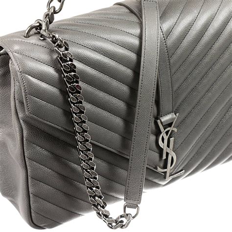 ysl college bag medium gray|ysl small college bag.